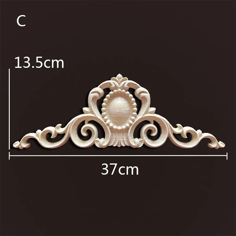 Decorative Wood Appliques Carved Onlays Trim For Furniture And Wall Decor 26
