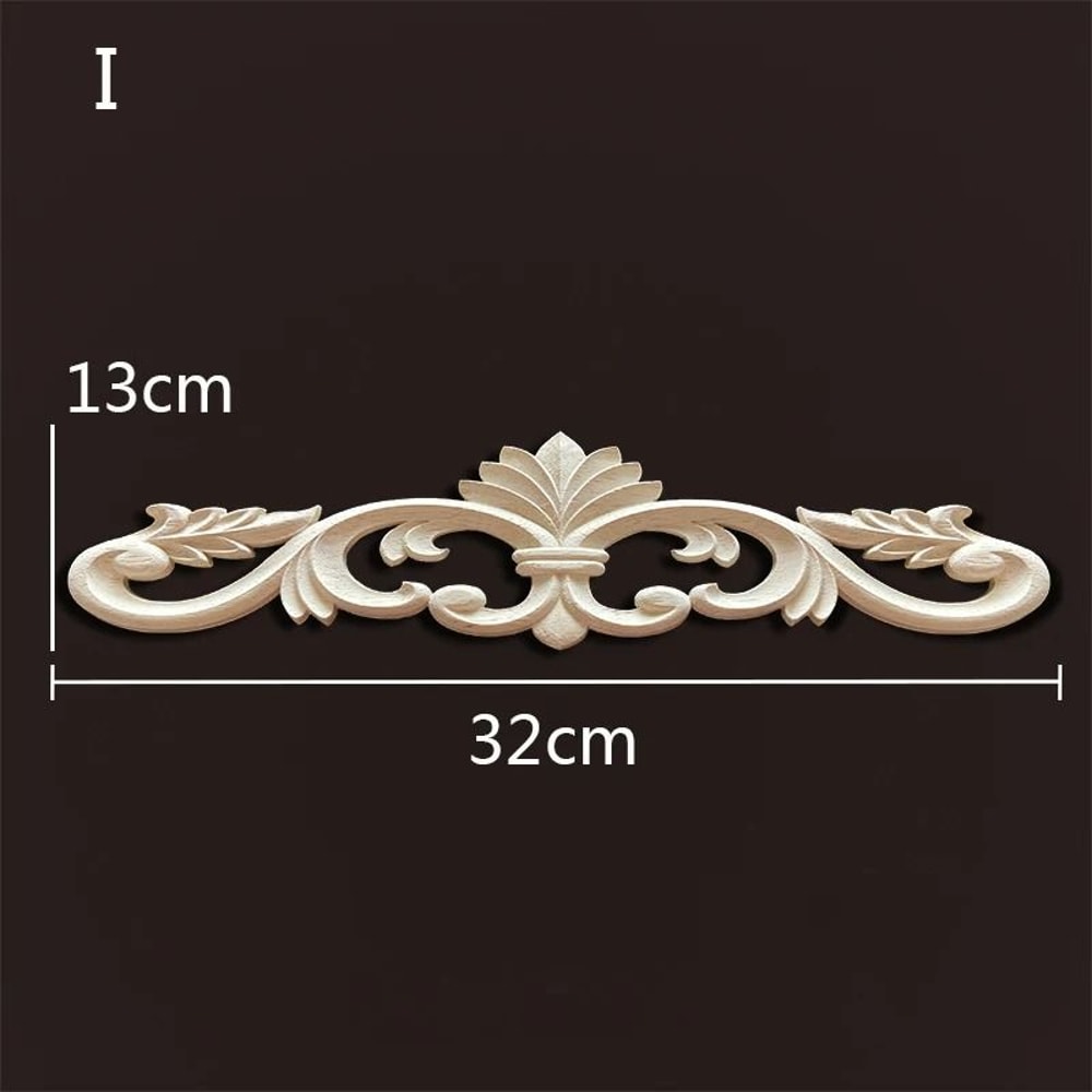 Decorative Wood Appliques Carved Onlays Trim For Furniture And Wall Decor 16