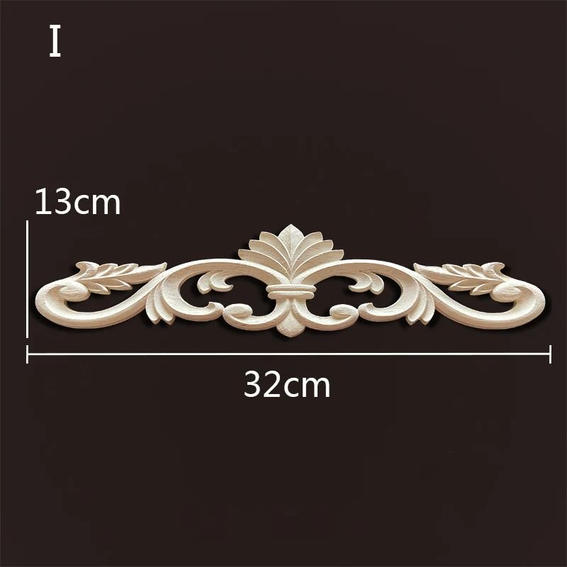 Decorative Wood Appliques Carved Onlays Trim For Furniture And Wall Decor 16