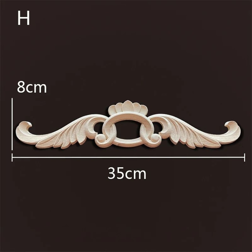 Decorative Wood Appliques Carved Onlays Trim For Furniture And Wall Decor 18