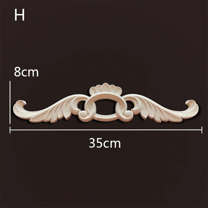 Decorative Wood Appliques Carved Onlays Trim For Furniture And Wall Decor 18