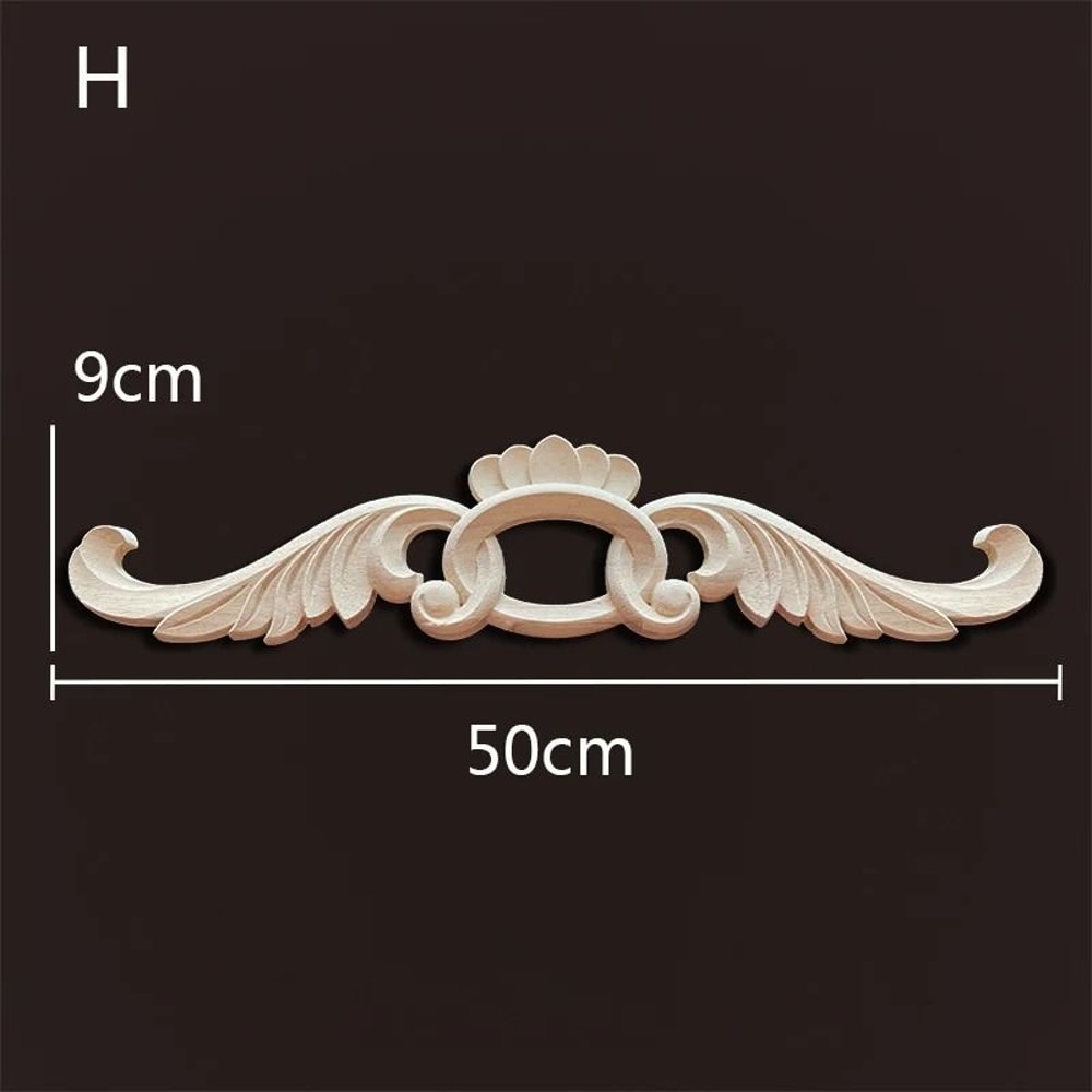 Decorative Wood Appliques Carved Onlays Trim For Furniture And Wall Decor 19