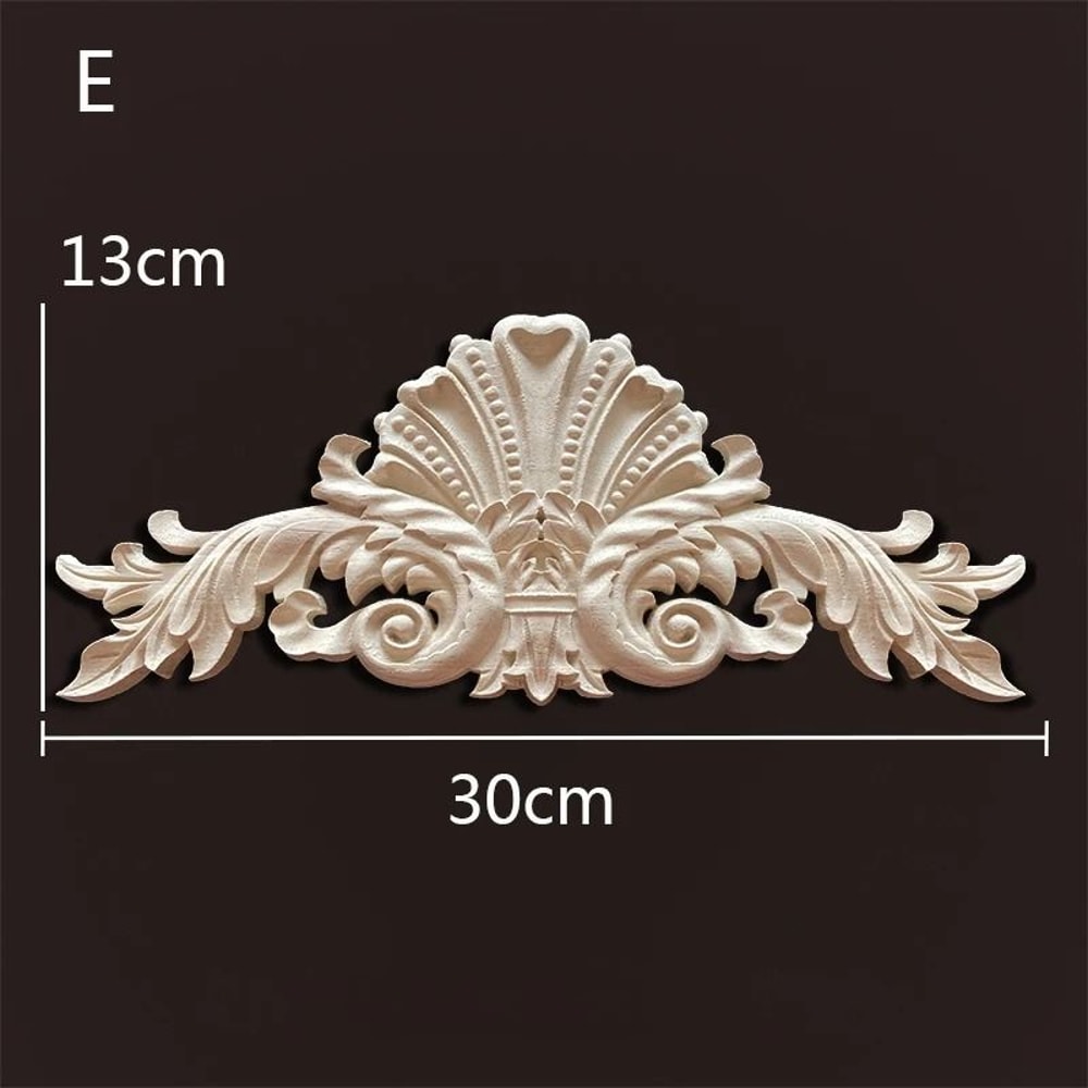 Decorative Wood Appliques Carved Onlays Trim For Furniture And Wall Decor 23