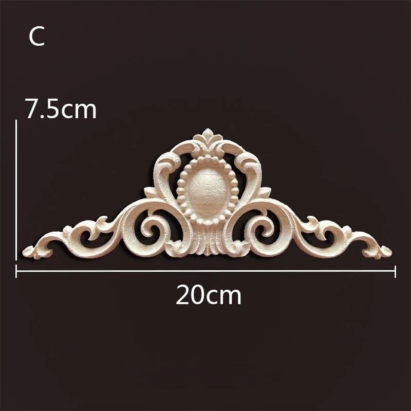 Decorative Wood Appliques Carved Onlays Trim For Furniture And Wall Decor 29