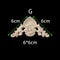 Unpainted Wood Carved Appliques Floral Corner Onlay For Furniture Decor 9