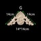 Unpainted Wood Carved Appliques Floral Corner Onlay For Furniture Decor 11