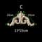 Unpainted Wood Carved Appliques Floral Corner Onlay For Furniture Decor 28