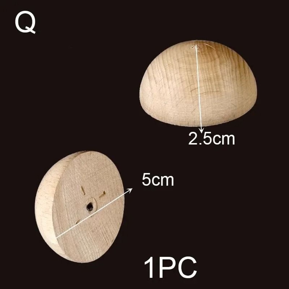 Half Round Wood Column Cap Roman Carved Applique For Furniture Decor 8