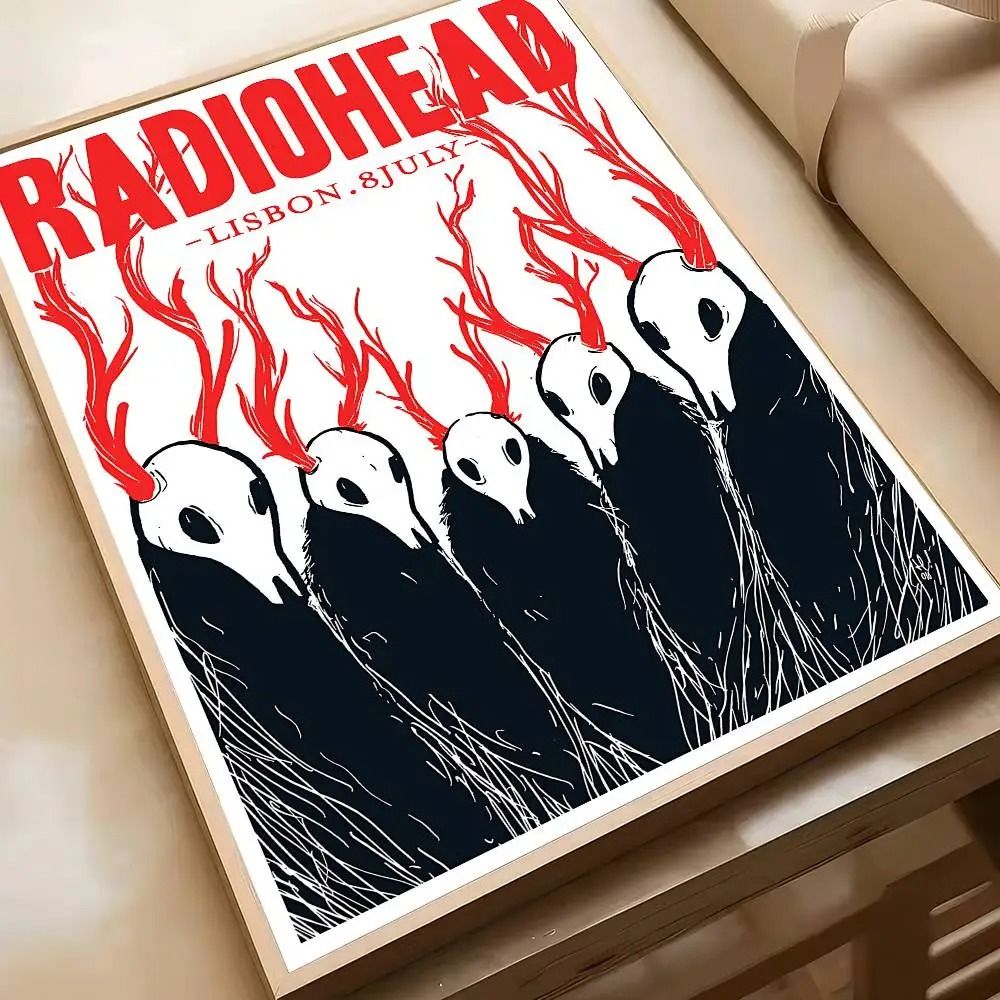Vintage Radiohead Rock Band Poster Retro Music Wall Art Decor 5
