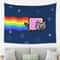 Nyan Cat Pixel Art Tapestry Retro Gaming Wall Hanging Decor 0