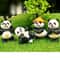 Mini Panda Figurine Cute Kung Fu Panda Statue For Garden And Desk Decor 2