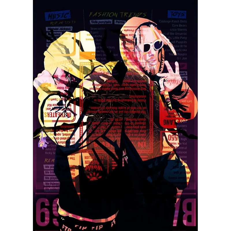 Vintage Hip Hop Rap Music Poster Canvas Wall Art For Home Decor 7