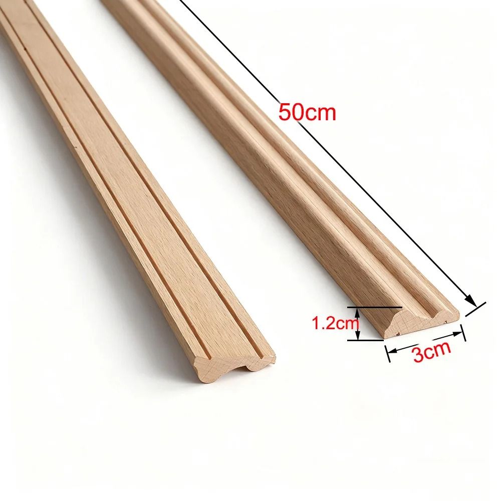 Exquisite Wood Carved Applique Decorative Furniture Trim Onlay 26