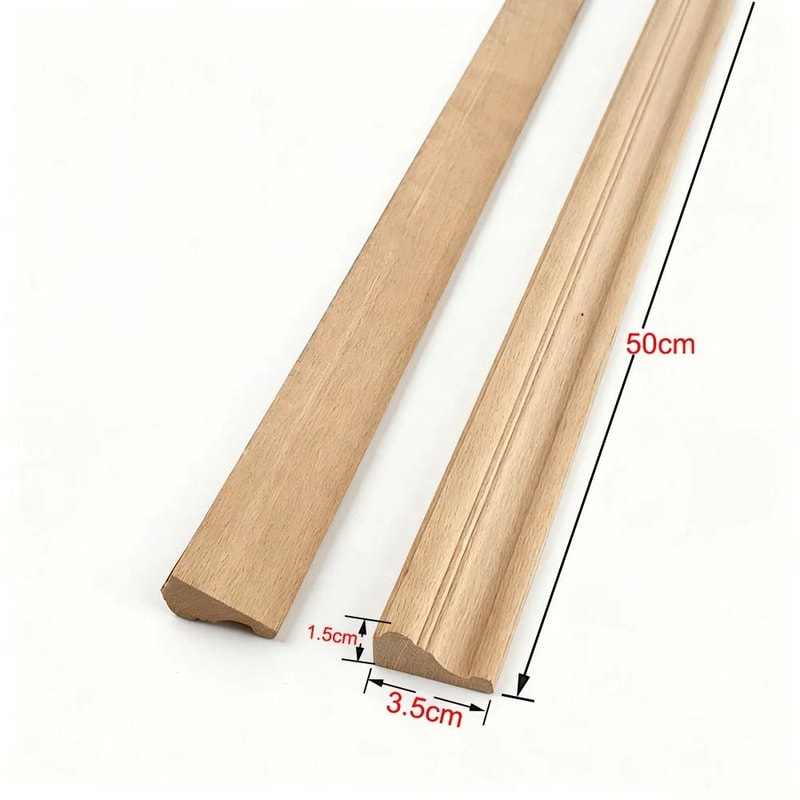 Exquisite Wood Carved Applique Decorative Furniture Trim Onlay 27