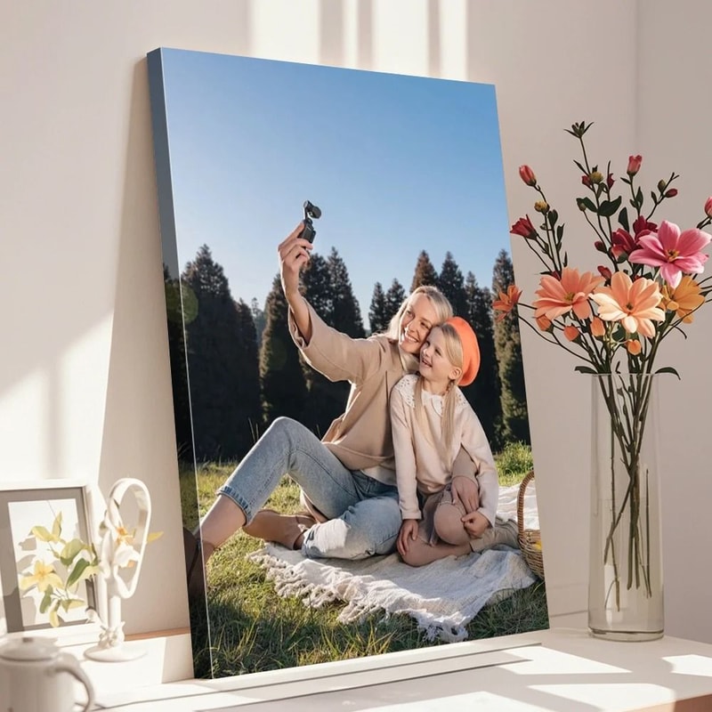 Custom Canvas Print Personalized Photo Wall Art With Optional Frame 6