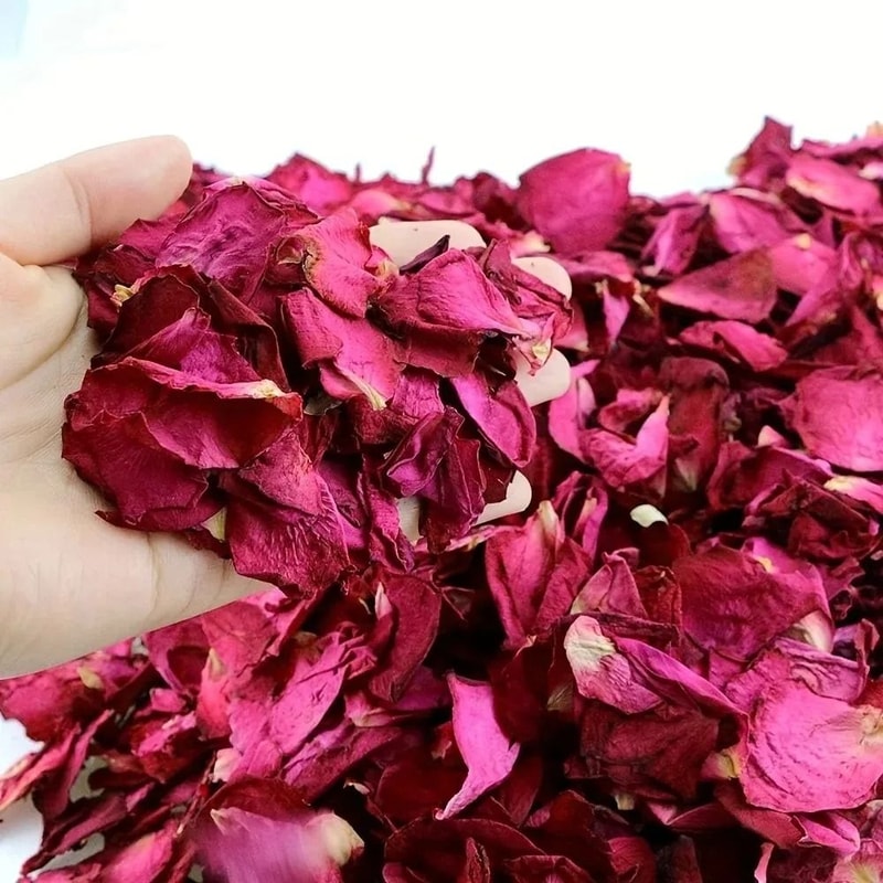 Natural Dried Rose Petals For Bath Aromatherapy Spa And Wedding Decor 8