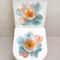 Golden Floral Toilet Seat Sticker Waterproof Bathroom Cover Decal 2