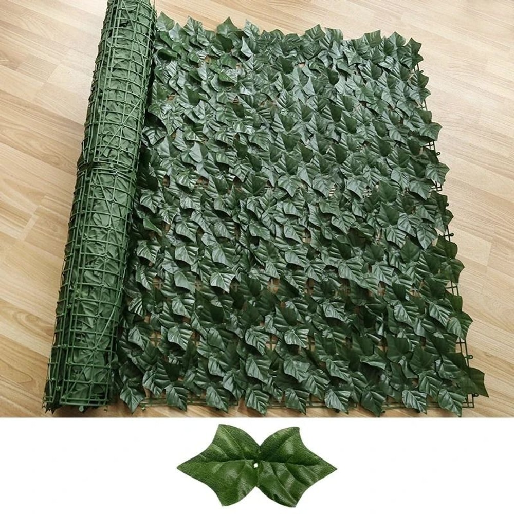 Artificial Ivy Privacy Fence Hedge Screen For Balcony Garden Wall Decor 7