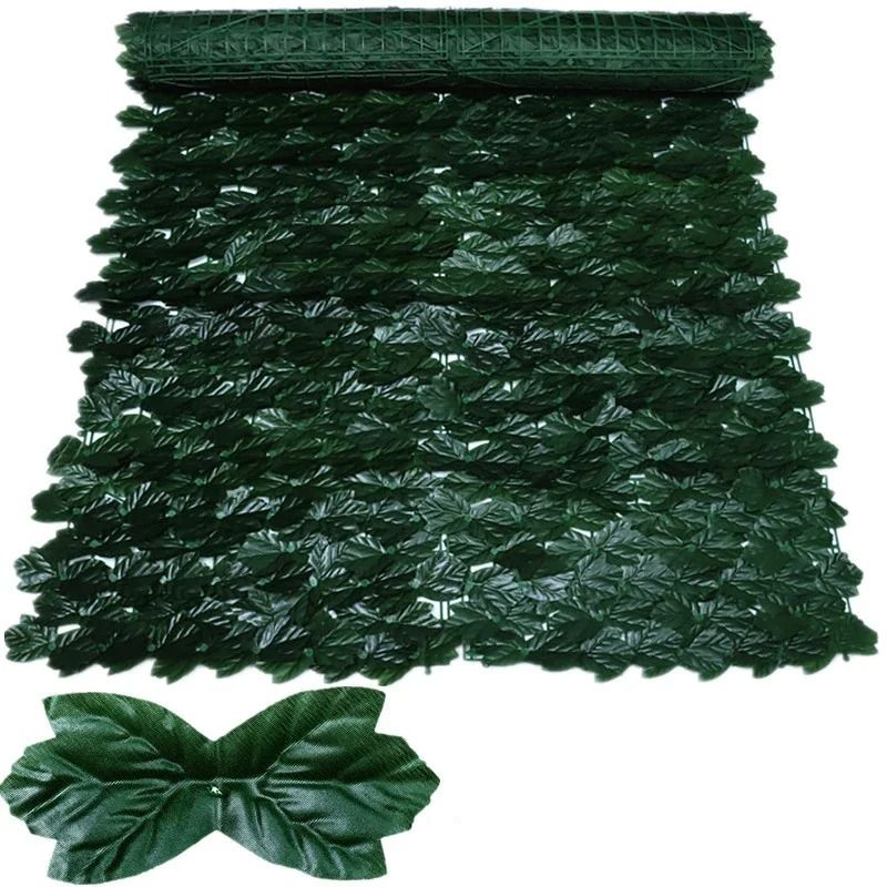 Artificial Ivy Privacy Fence Hedge Screen For Balcony Garden Wall Decor 9