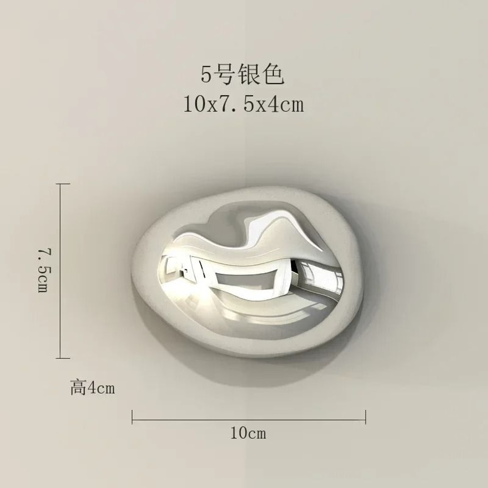 Modern Abstract Stone Wall Hanging Decor Minimalist Pendant Ornament 3