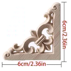 european style wood corner applique floral carved furniture trim