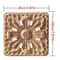 European Style Wood Corner Applique Floral Carved Furniture Trim 2