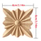 European Style Wood Corner Applique Floral Carved Furniture Trim 22