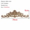 Rectangular Wood Carved Applique Panel Vintage Furniture Moulding Decor 9