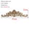 Rectangular Wood Carved Applique Panel Vintage Furniture Moulding Decor 6