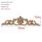 Rectangular Wood Carved Applique Panel Vintage Furniture Moulding Decor 22