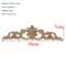Rectangular Wood Carved Applique Panel Vintage Furniture Moulding Decor 23