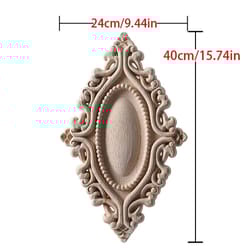 upright wood carving applique strip decorative furniture trim