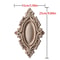 Upright Wood Carving Applique Strip Decorative Furniture Trim 1