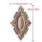 Upright Wood Carving Applique Strip Decorative Furniture Trim 3