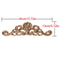 Upright Wood Carving Applique Strip Decorative Furniture Trim 7