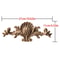 Upright Wood Carving Applique Strip Decorative Furniture Trim 16