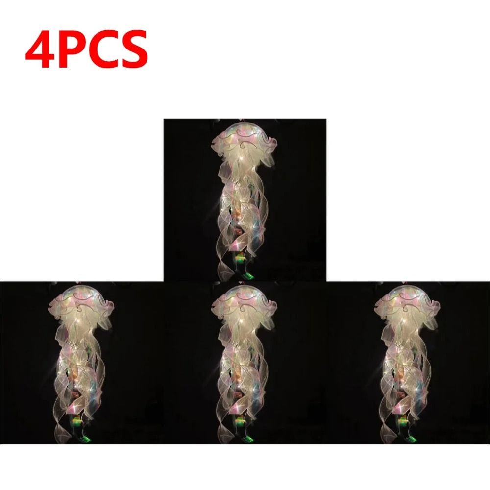 DIY Jellyfish Hanging Lamp Colorful Kids Bedroom Ceiling Light 20