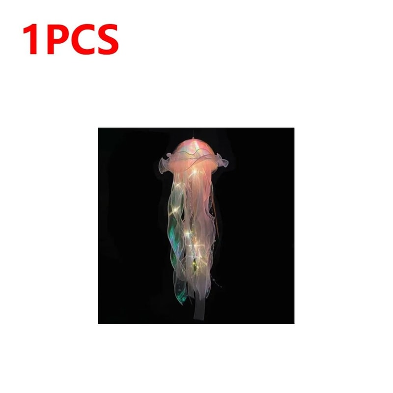 DIY Jellyfish Hanging Lamp Colorful Kids Bedroom Ceiling Light 1