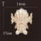 Natural Wood Carving Appliques Furniture Onlays Decorative Moulding For DIY Home Upgrade 14