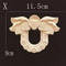 Natural Wood Carving Appliques Furniture Onlays Decorative Moulding For DIY Home Upgrade 6