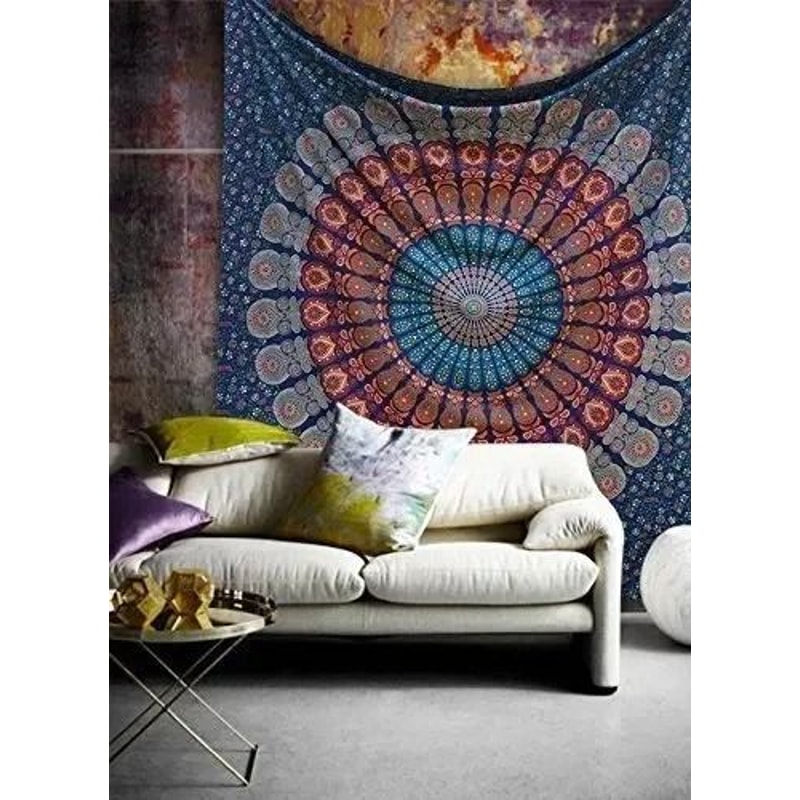 Bohemian Mandala Tapestry Wall Hanging Psychedelic Hippie Room Decor 6