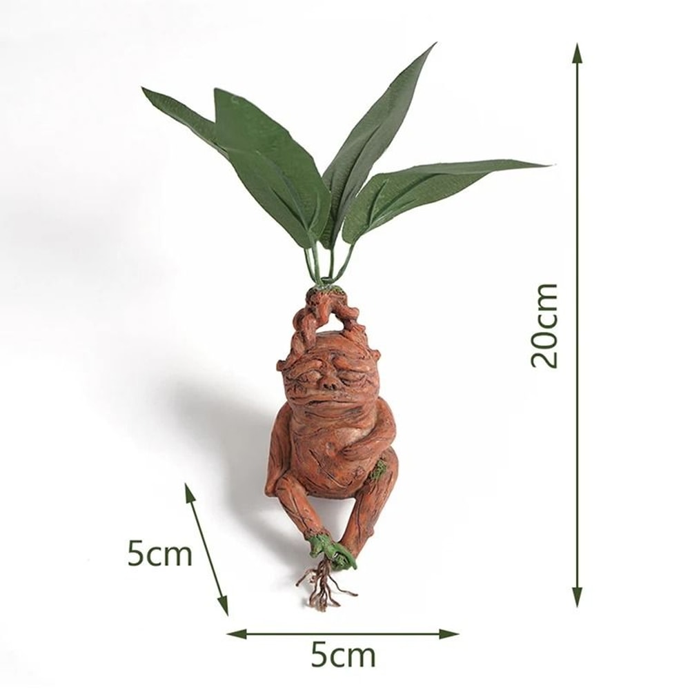 Mandrake Resin Garden Statue Fantasy Plant Figurine Outdoor And Home Decor 4