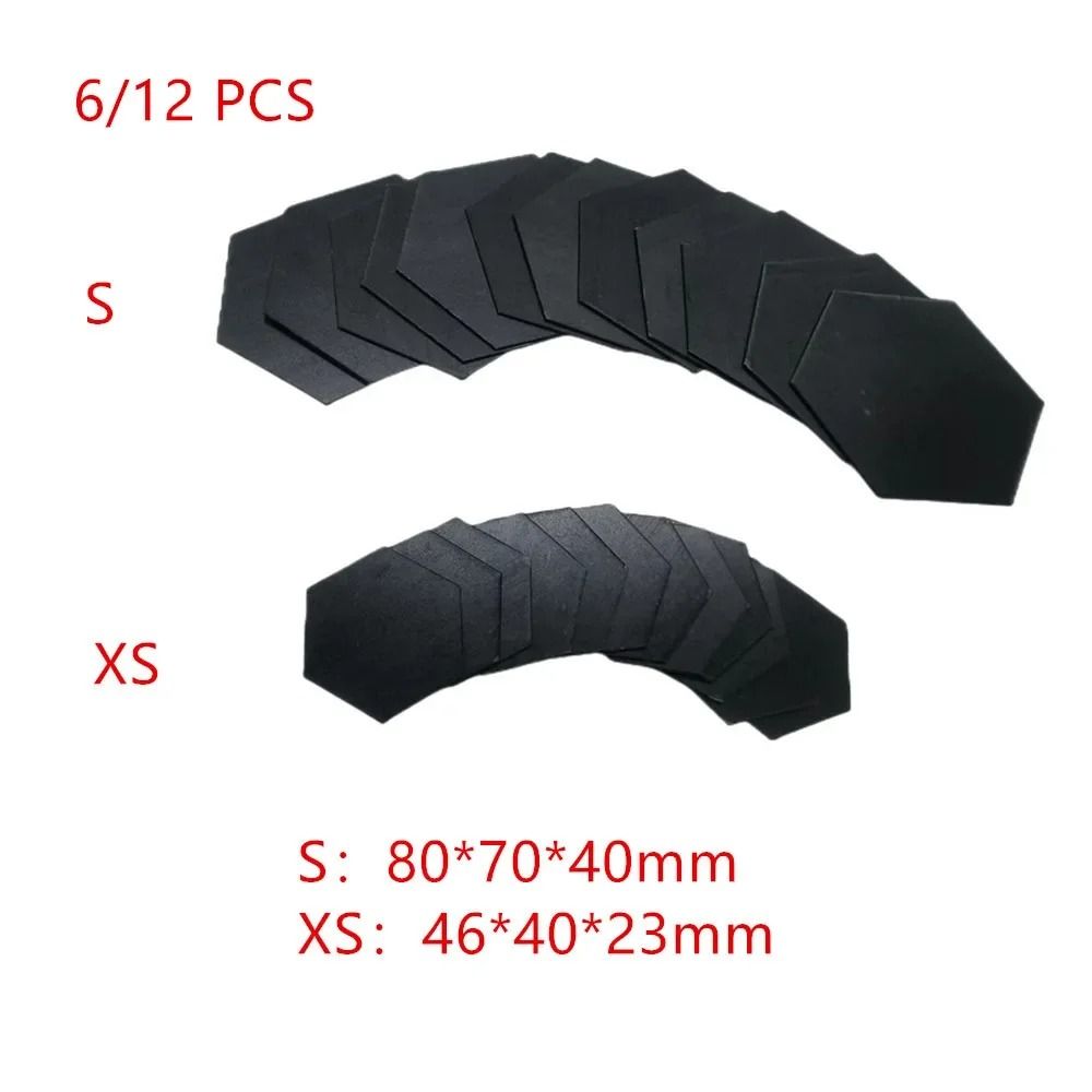 Hexagon Acrylic Mirror Wall Stickers Self Adhesive Mosaic Tiles Decor Set 6