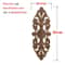 Unpainted Wood Carved Applique Decorative Furniture Onlay Corner Accent 9