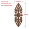 Unpainted Wood Carved Applique Decorative Furniture Onlay Corner Accent 9