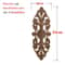 Unpainted Wood Carved Applique Decorative Furniture Onlay Corner Accent 10
