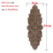 Unpainted Wood Carved Applique Decorative Furniture Onlay Corner Accent 13