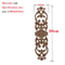 Unpainted Wood Carved Applique Decorative Furniture Onlay Corner Accent 3