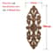 Unpainted Wood Carved Applique Decorative Furniture Onlay Corner Accent 8
