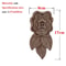 Unpainted Wood Carved Applique Decorative Furniture Onlay Corner Accent 17